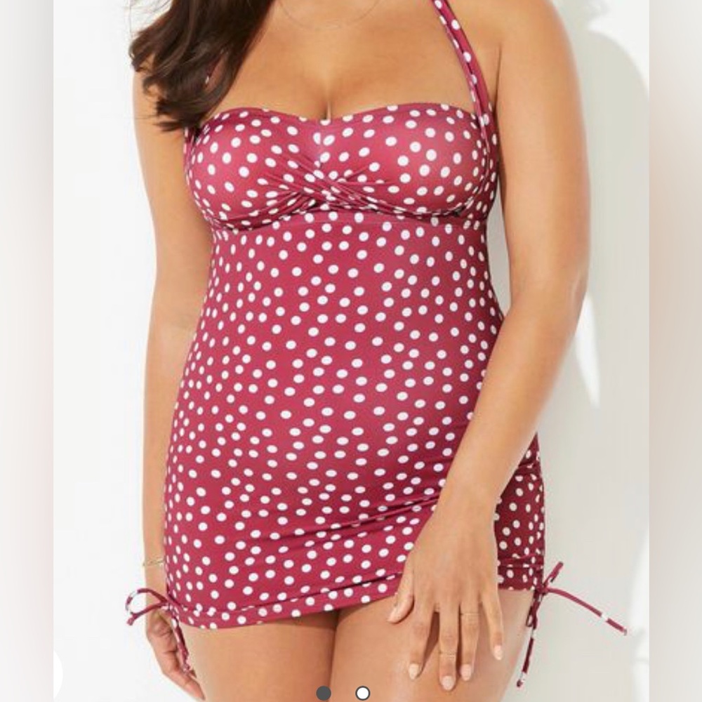 ADJUSTABLE SHEATH ONE PIECE SWIMSUIT-New With Tags- Swimsuits 4 All- size‎ 20